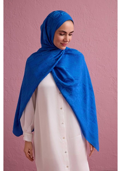 Dama Desen Mavi Naia Pamuk Şal 70x200 fiyatları