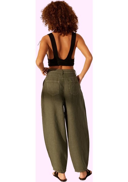 Kadın Yüksek Bel Geniş Paça Keten Pantolon Yaz Aylarının Vazgeçilmezi Stilin Buluştuğu Yer modelleri