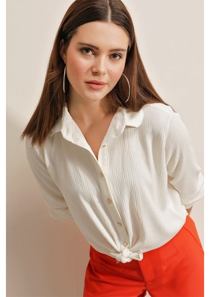 20160 Örme Gömlek - Beyaz modelleri