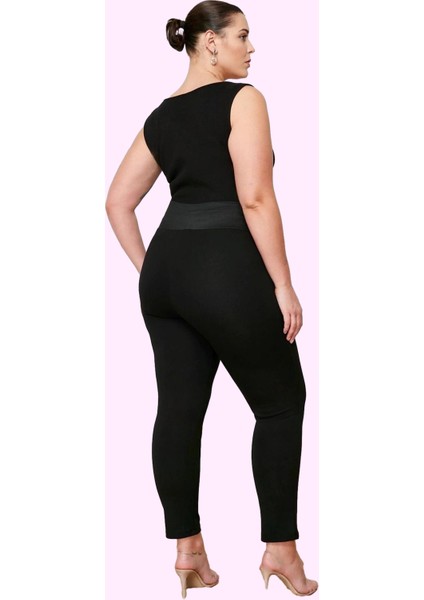 Kadın Yüksek Bel Skinny Pantolon Örme Kumaş Düz Desen Günlük Kullanım Yaz Aylarının Vazgeçilmezi modelleri