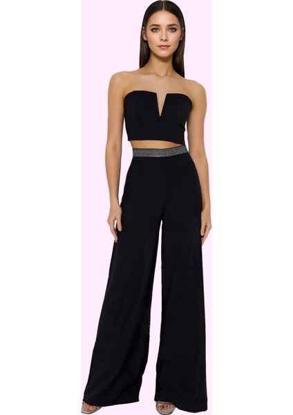 Kadın Yüksek Bel Geniş Paça Dokuma Pantolon Şık Gece Dayanıklı Malzeme fiyatları