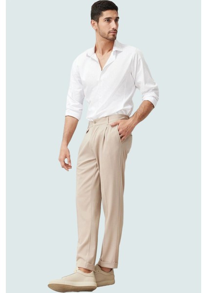 Erkek Slim Fit Boru Paça Pantolon Günlük Kullanım Için Ideal Seçim Yaz Aylarının Vazgeçilmezi fiyatları