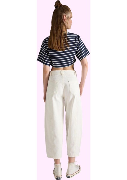 Kadın Pamuk Gabardin Pantolon Havuç Kalıp Boru Paça Günlük Stil Yaz Aylarının Vazgeçilmezi modelleri