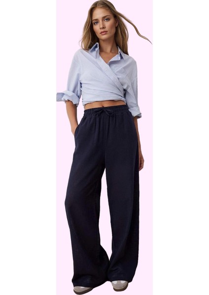 Kadın Geniş Paça Keten Görünümlü Şort Pamuk Günlük Kullanım Hafta Sonu Yaz Aylarının Vazgeçilmezi fiyatları