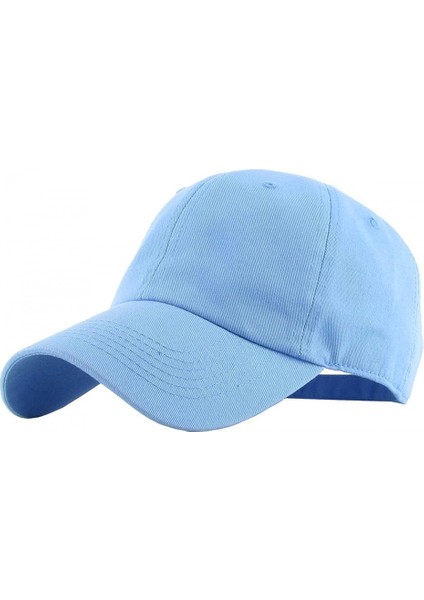 Orijinal Klasik Düşük Profil Pamuk Şapka Erkek Kadın Beyzbol Şapkası Baba Şapka Ayarlanabilir Yapılandırılmamış Düz Kap, 2 (Gök Mavisi) (Yurt Dışından)