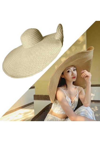Yaz Katlanır Geniş Kenarlı Hasır Ş Seyahatine Karşı (Yurt Dışından) fiyatları