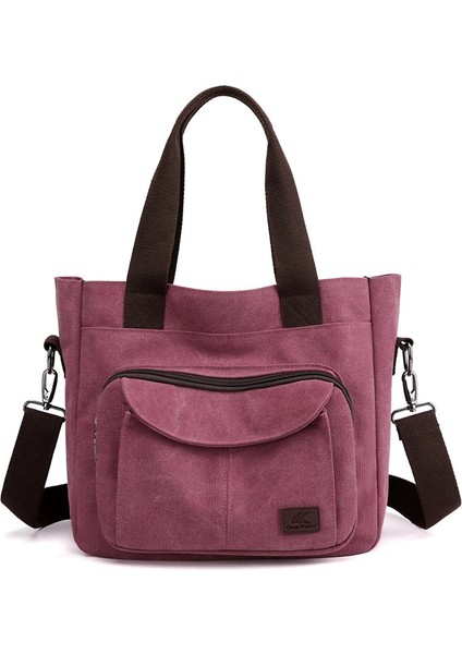 Tuval Tote Omuz Alışveriş Çantaları Kadınlar Içın Omuz Retro Kanvas Kadın Çantaları Yeniden Kullanılabilir Alışveriş Çantası Büyük Kadın Çantaları (Yurt Dışından)