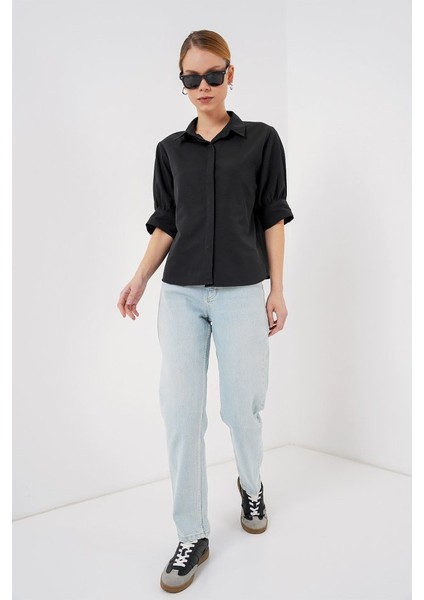 Kısa Kol Gömlek 20312 - Siyah fiyatları