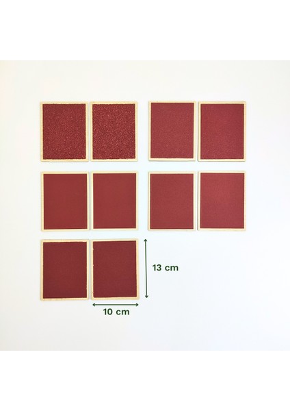 Dokunma Duyusu Geliştirme Seti – Montessori Dokunma Tabletleri – Pürüzlü-Düzgün Yüzey Eşleştirme Aktivitesi fırsatları