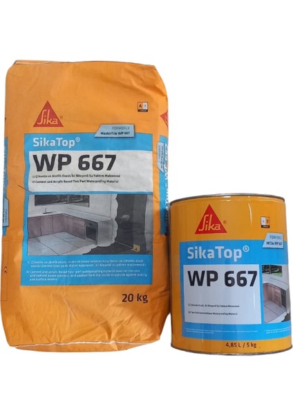 top® Wp 667 Yarı Elastik Su Yalıtım Malzemesi 20+5=25 kg