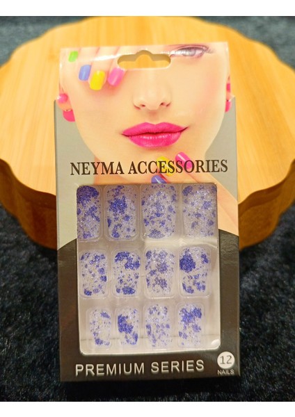 Lüks Simli Figürlü Takma Tırnak