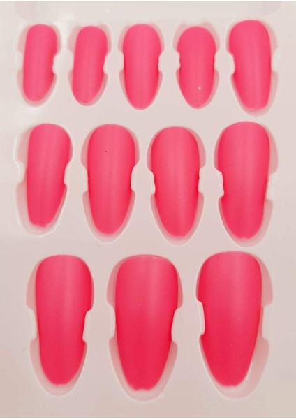 12 Adet Simli Renkli Lüks Takma Tırnak