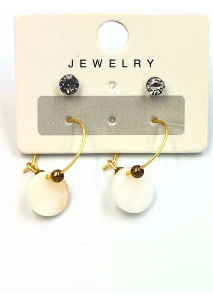 Renkli Figürlü Lüks Küpe