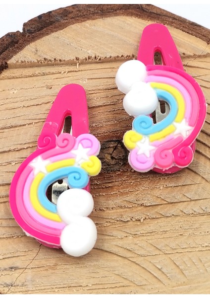 2 Li Figürlü Renkli Lüks Çıt Çıt Toka