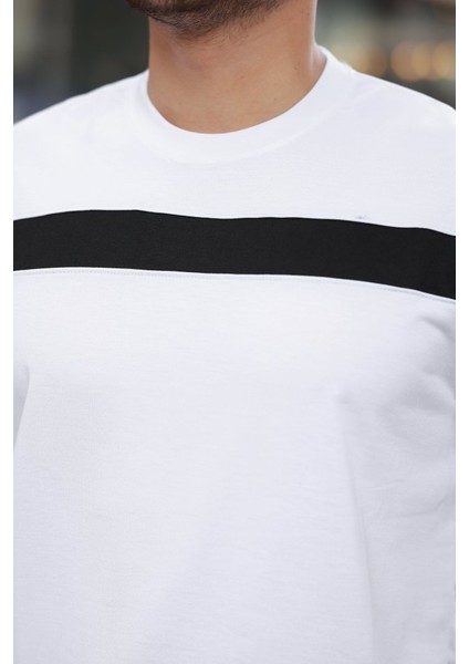 Erkek Şerit Detaylı Kısa Kollu T-Shirt modelleri