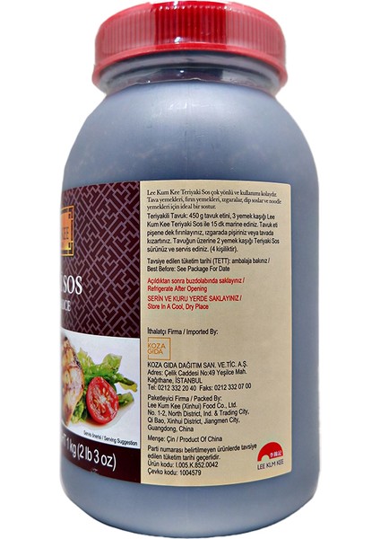 Teriyaki Sos 1 kg fiyatları
