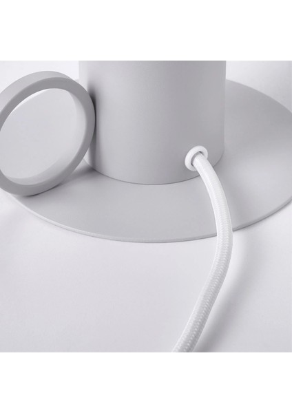 Åskmuller Abajur 24 cm Açık Gri Cam Metal Gövde Kısılabilir Işık fırsatları