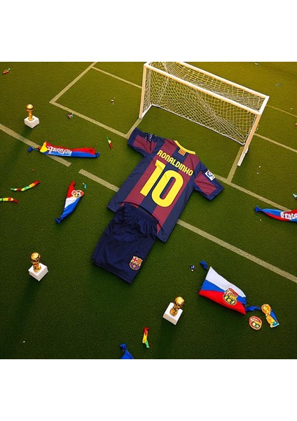 Efsane Barcelona Ronaldinho Çocuk Halı Saha Forması fiyatları