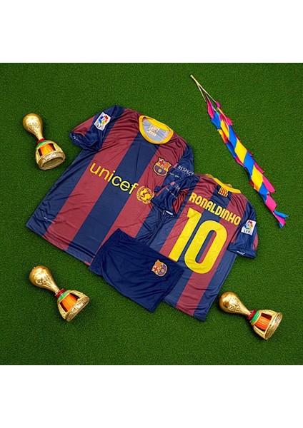 Efsane Barcelona Ronaldinho Çocuk Halı Saha Forması indirimleri