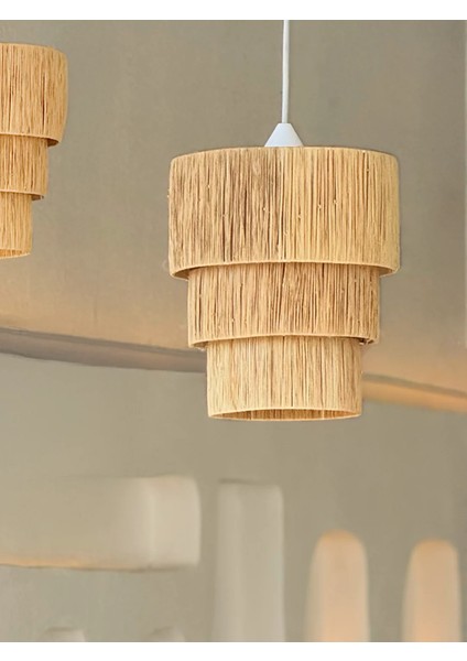 Myko Rafya Hasır Sarkıt Avize