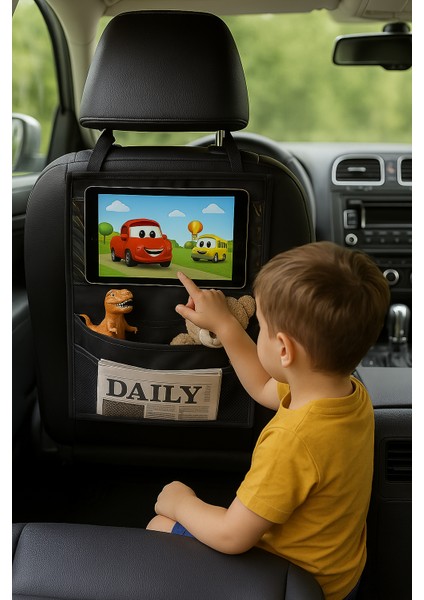 Araba Koltuk Arkası Tablet Telefon Tutucu Eşya Düzenleyici Organizer Kılıf Oto Araç Içi