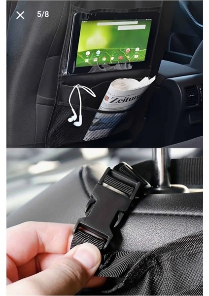 Araba Koltuk Arkası Tablet Telefon Tutucu Eşya Düzenleyici Organizer Kılıf Oto Araç Içi modelleri