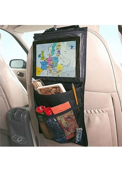 Araba Koltuk Arkası Tablet Telefon Tutucu Eşya Düzenleyici Organizer Kılıf Oto Araç Içi