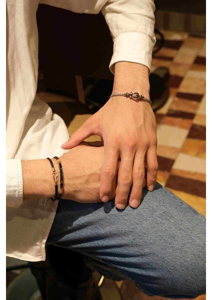 Altın Erkek Gemici Düğümü Bileklik