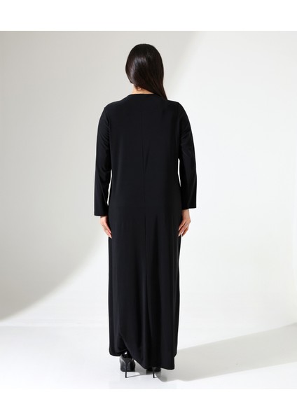 Taş Detaylı Uzun Iç Elbise