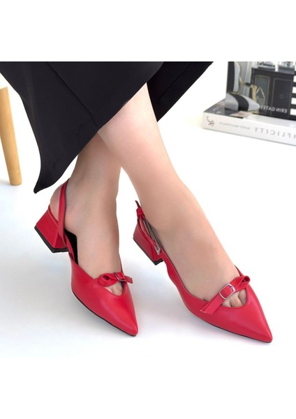 Bernishoes Rewat Kırmızı Cilt Topuklu Ayakkabı fırsatları