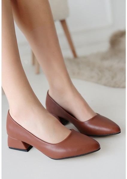 Bernishoes Desniy Taba Cilt Topuklu Ayakkabı fiyatları