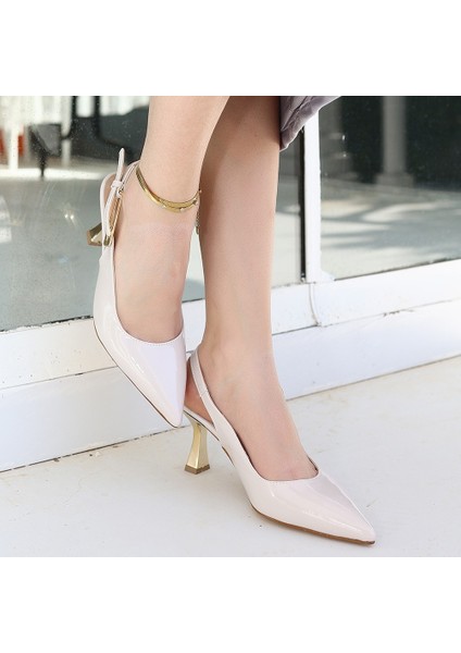 Bernishoes Zalin Bej Rugan Topuklu Ayakkabı fırsatları