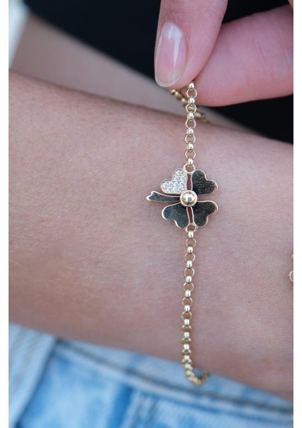 Altın Yonca Bileklik