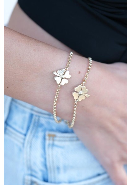 Altın Yonca Bileklik modelleri