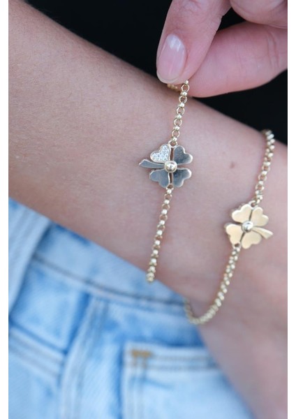 Altın Yonca Bileklik fırsatları