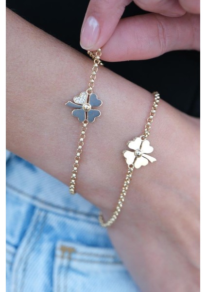 Altın Yonca Bileklik indirimleri