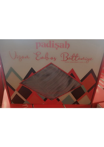 Padişah Vizon Embos Tek Kişilik Kutulu Battaniye 155*215