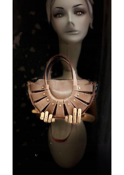 Carıdea El Yapımı Hakiki Deri Bayan Çanta, Clutch, El Omuz Çantası V14 indirimleri