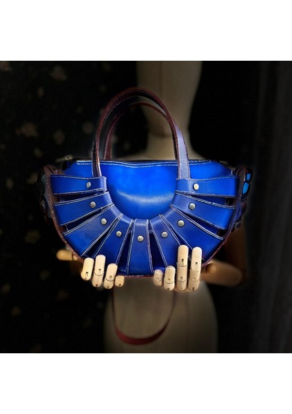 Carıdea El Yapımı Hakiki Deri Bayan Çanta, Clutch, El Omuz Çantası V23 modelleri