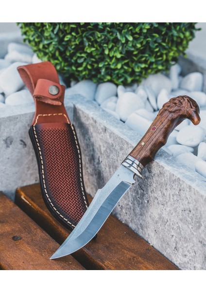 Kartal Başlıklı Ergonomik Kabzalı Özel Yapım Bıçak
