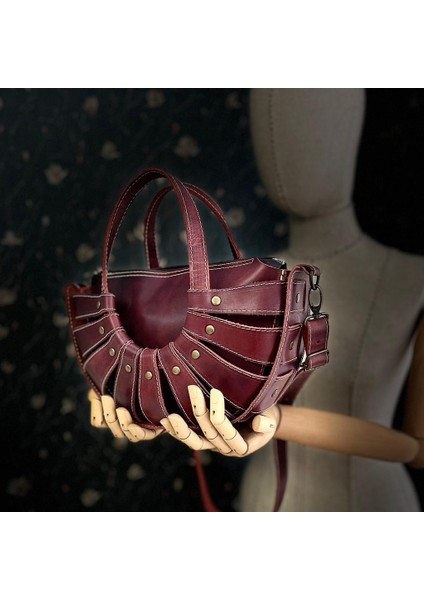 Carıdea El Yapımı Hakiki Deri Bayan Çanta, Clutch, El Omuz Çantası V103 fırsatları