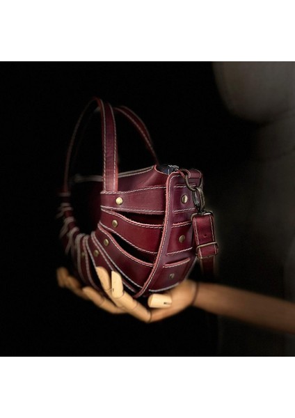 Carıdea El Yapımı Hakiki Deri Bayan Çanta, Clutch, El Omuz Çantası V38 fırsatları