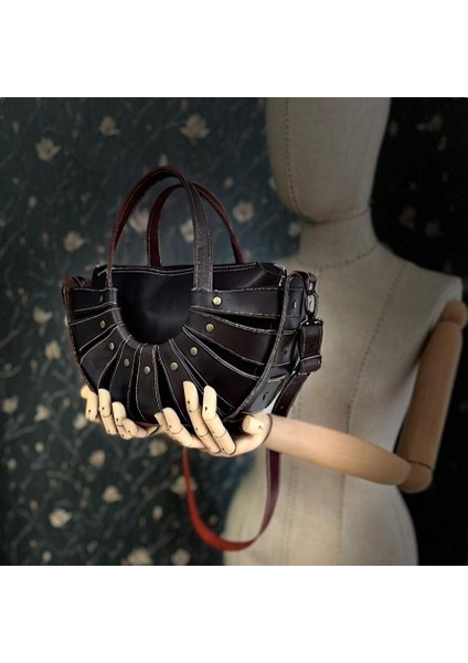Carıdea El Yapımı Hakiki Deri Bayan Çanta, Clutch, El Omuz Çantası V93 indirimleri