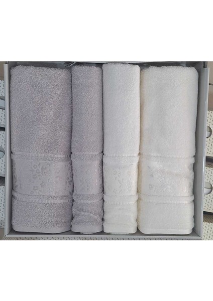 Camellıa Best Set Gri Krem Hamam Seti 2 Havlu+2 Plaj Havlusu fiyatları