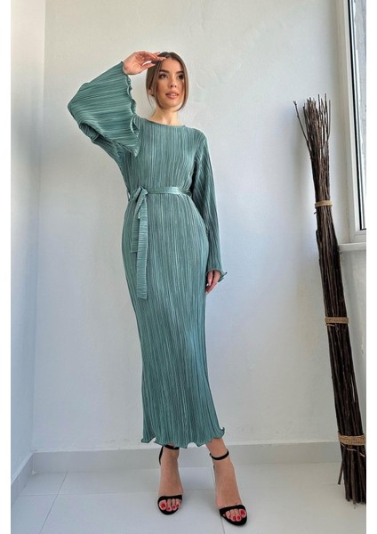 Mint Ispanyol Kol Piliseli Elbise