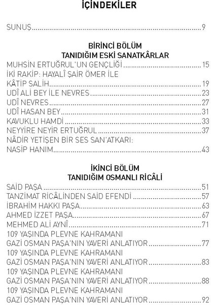Tanıdığım Eski Sanatkârlar ve Osmanlı Ricâli