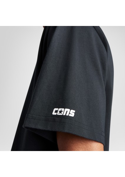 Cons Logo Erkek Siyah T-SHIRT.001 fırsatları