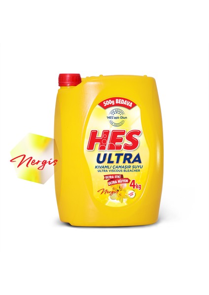 Ultra Kıvamlı Çamaşır Suyu 4 kg Nergis