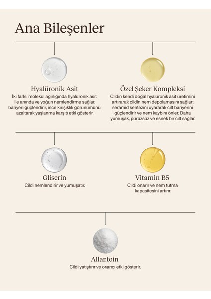 Hyaluronic Acid+ Booster I Nemlendirici Canlandırıcı Serum I Tüm Cilt Tipleri fırsatları
