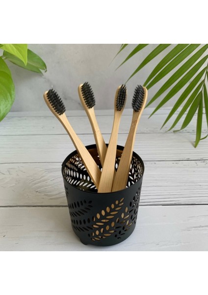 Ba&der 2'li Paket %100 Doğal Bambu Diş Fırçası ( Yetişkin Siyah Orta 2'li) modelleri